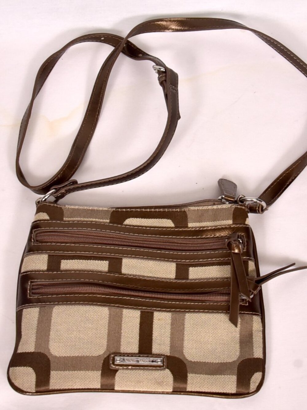 Nine West Women's Cross Body Shoulder Bag Brown Tan